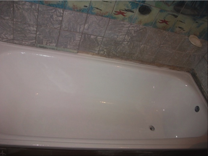 Реставрация чугунной ванны акрилом | отзыв №2